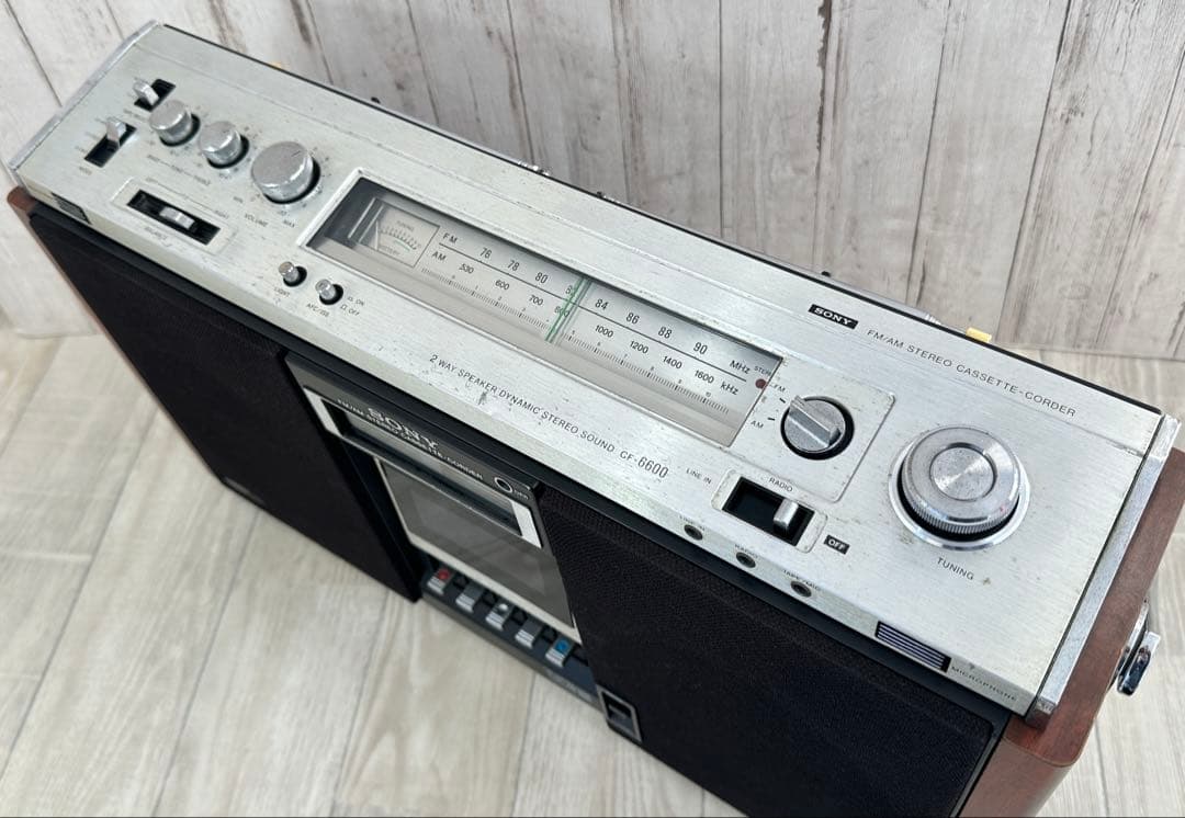 動作品| SONY ソニー　ラジカセ　CF-6600 昭和レトロ当時物　ラジオ