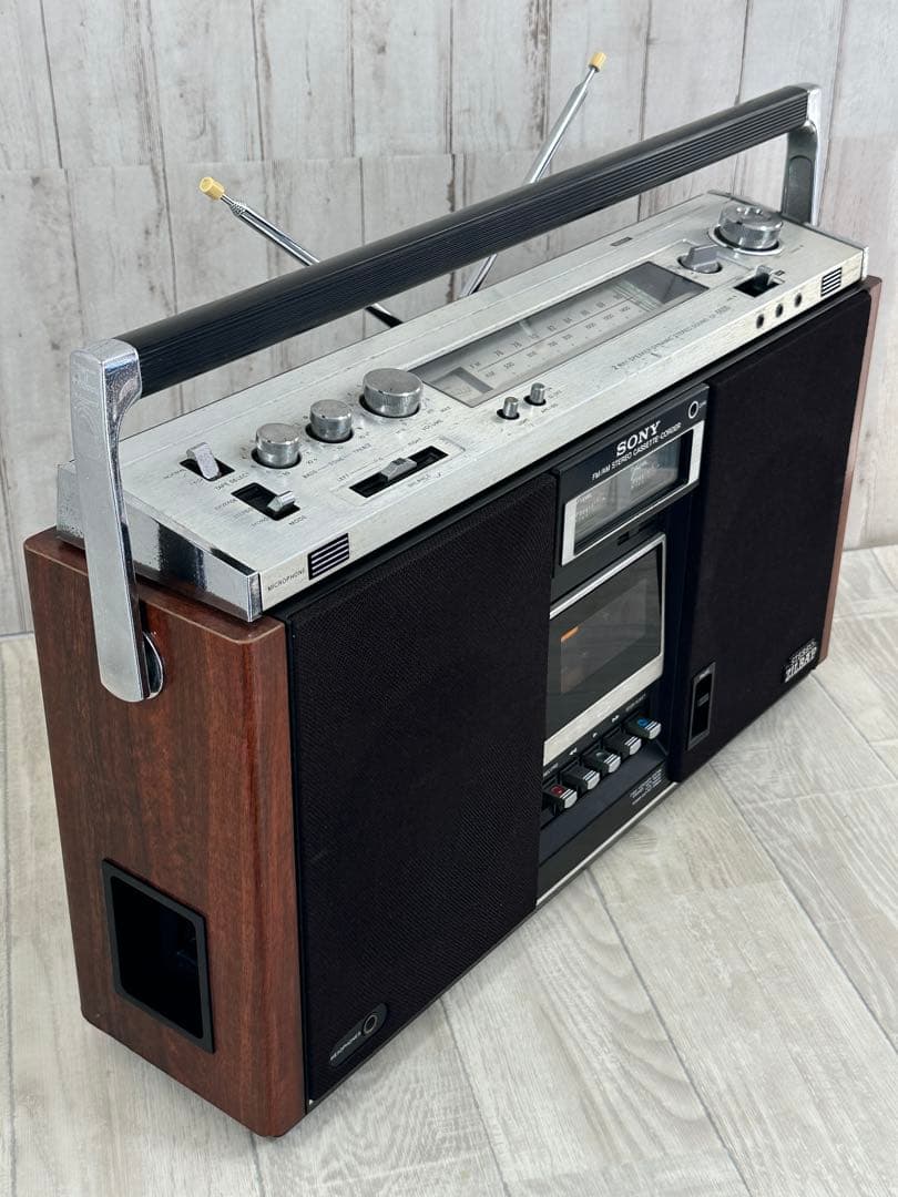 動作品| SONY ソニー　ラジカセ　CF-6600 昭和レトロ当時物　ラジオ