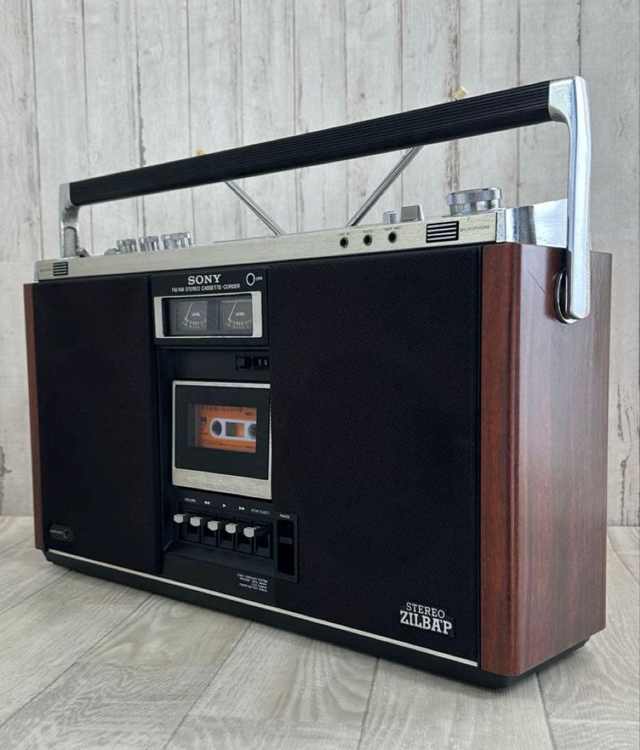 動作品| SONY ソニー　ラジカセ　CF-6600 昭和レトロ当時物　ラジオ