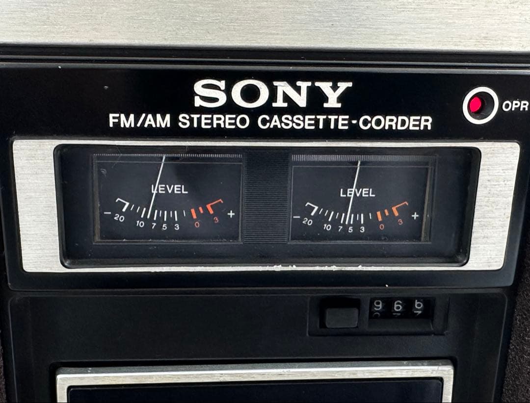 動作品| SONY ソニー　ラジカセ　CF-6600 昭和レトロ当時物　ラジオ