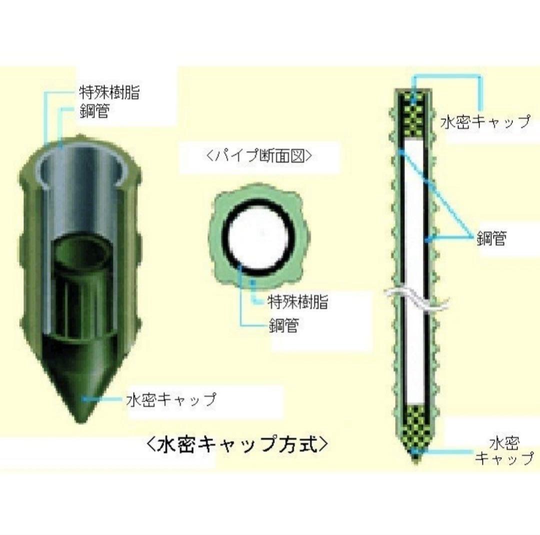 オリジナル 園芸用 イボ付き 鋼管 支柱 50本入り 16mm×150cm