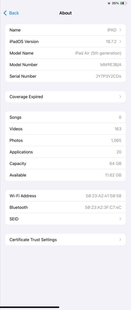 Apple iPad Air 第5世代/2022 64GB ブルー Air5