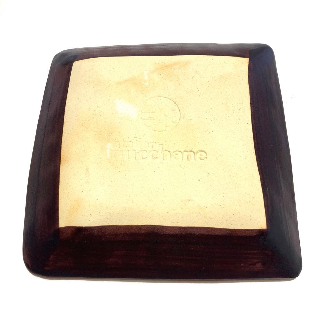 沖縄クッチャネ　ヤギ四角皿【新品】