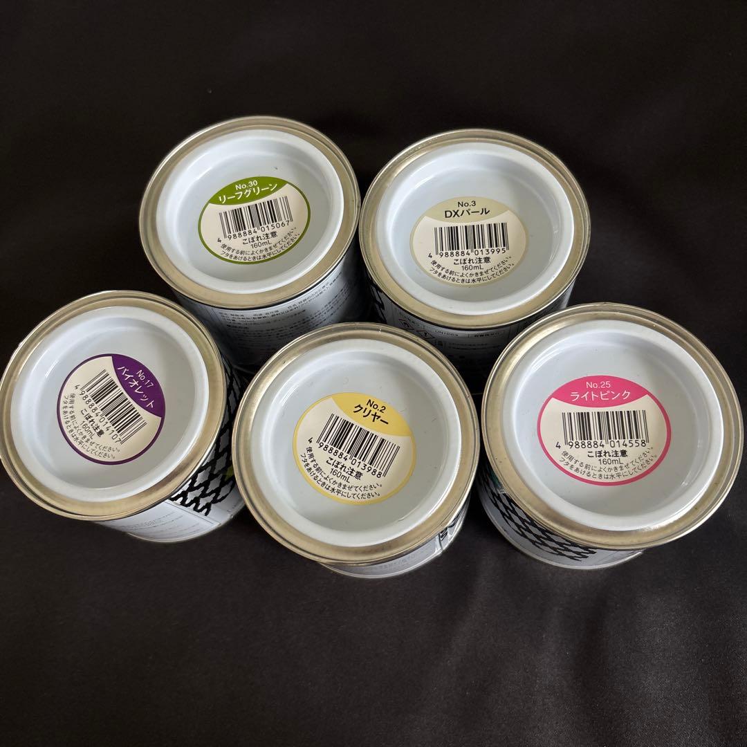 ②ディップ液5缶まとめて　ディップアート材料