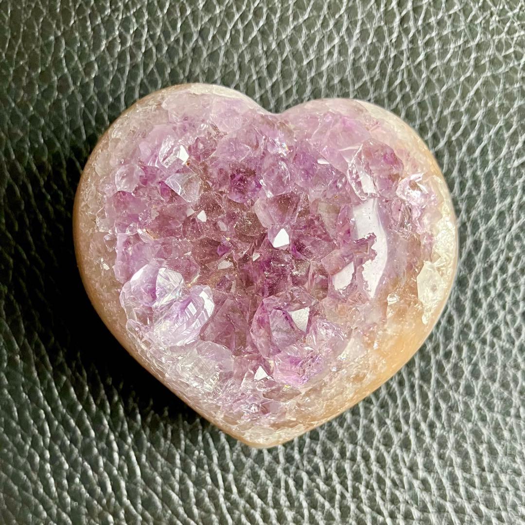 Summer Sale【A】ハイクオリティ✴︎アメジストアゲートハートシェイプ