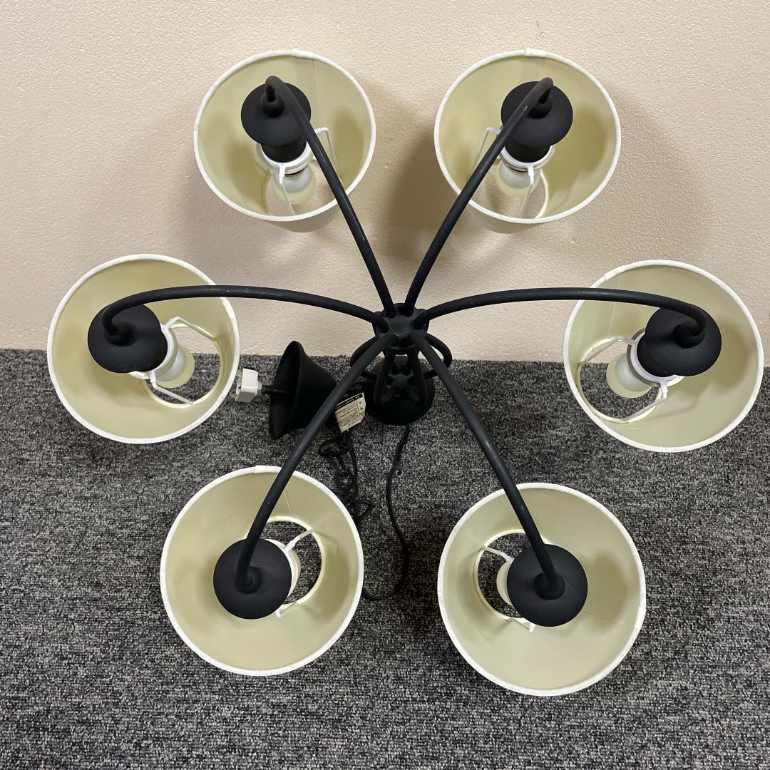 【良品】ユーワ YPL-368 シャンデリア 6灯　アンティーク