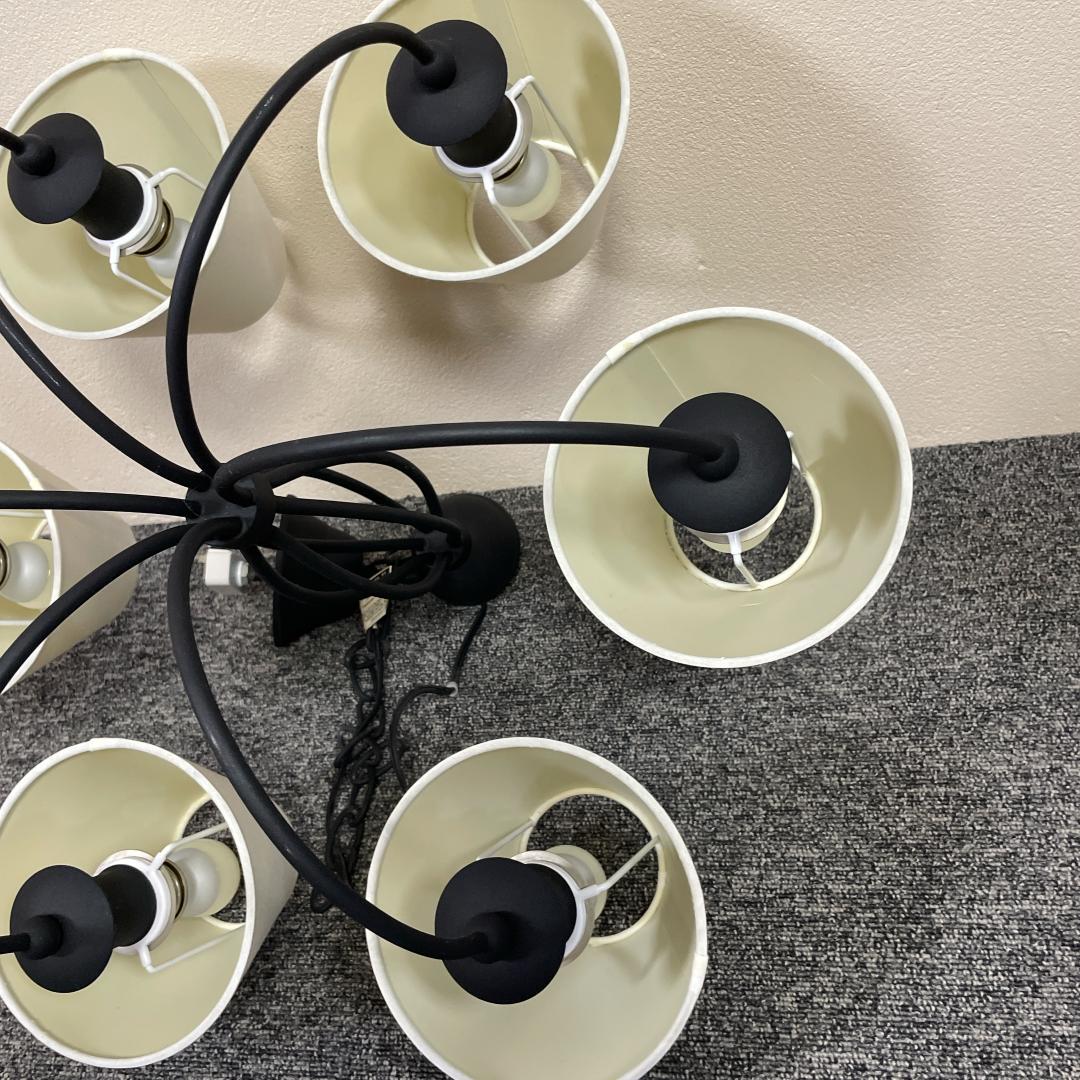 【良品】ユーワ YPL-368 シャンデリア 6灯　アンティーク