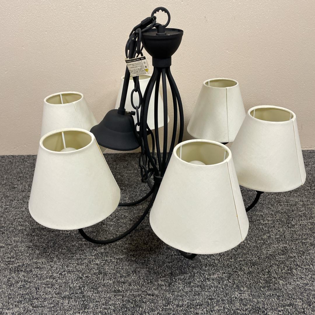 【良品】ユーワ YPL-368 シャンデリア 6灯　アンティーク