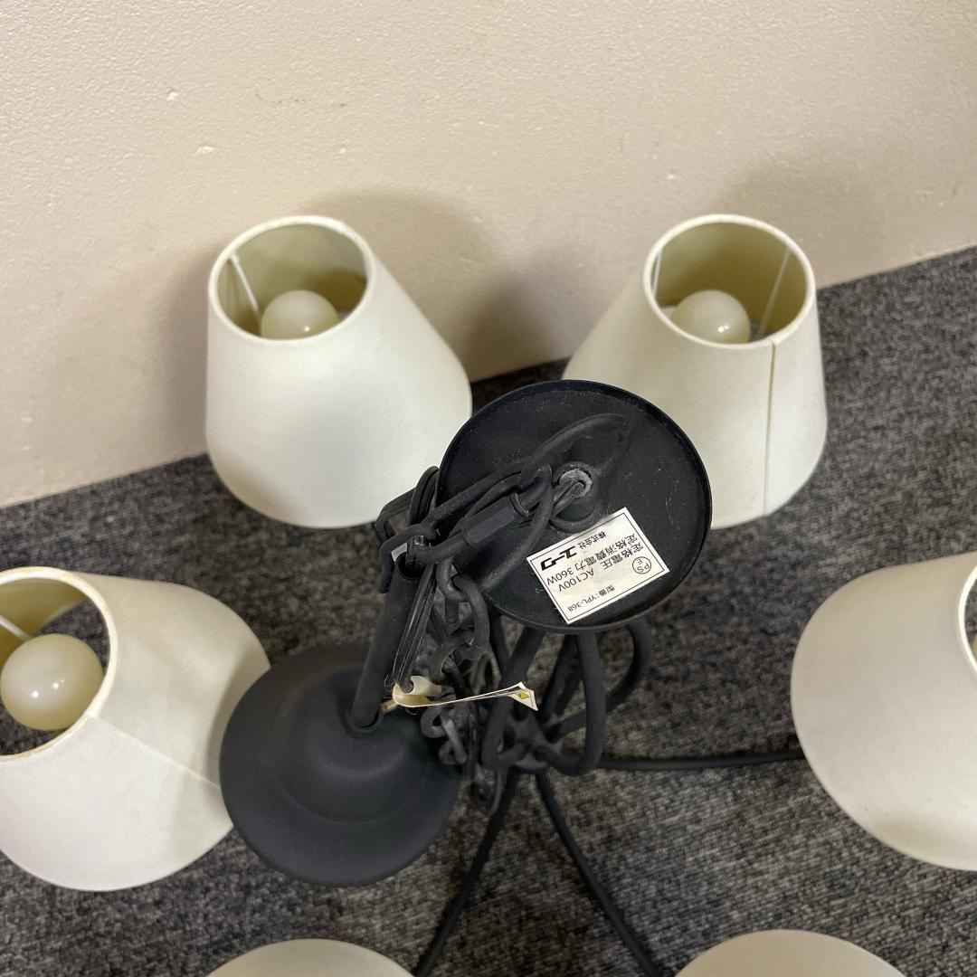 【良品】ユーワ YPL-368 シャンデリア 6灯　アンティーク