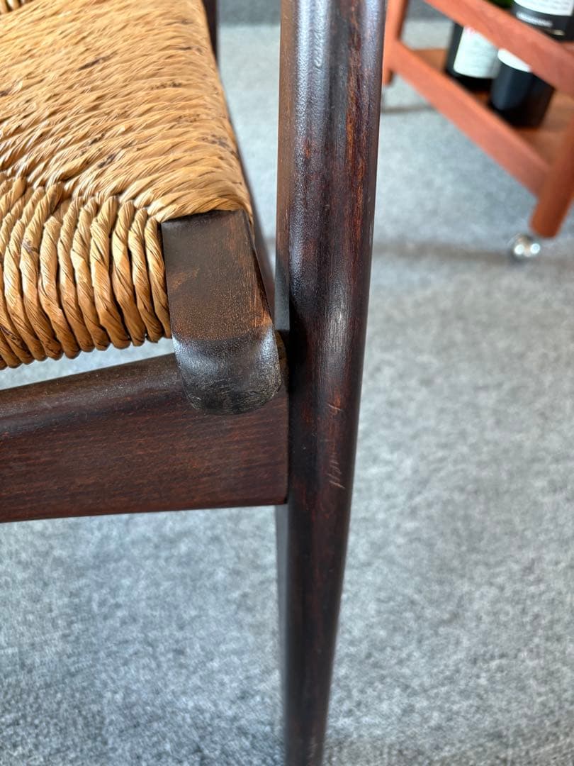 .*.様 松本民藝 ７７型曲肘ラッシチェア