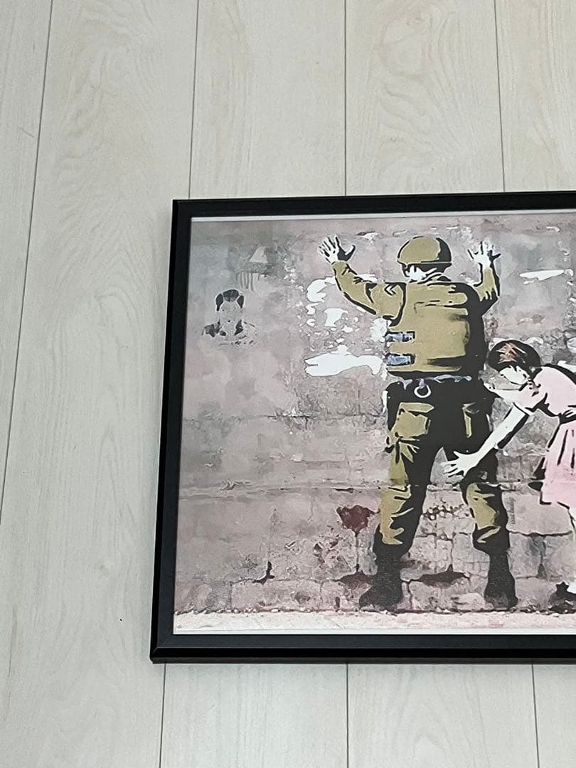 【額縁付き】 Banksy バンクシー A2ポスター 1