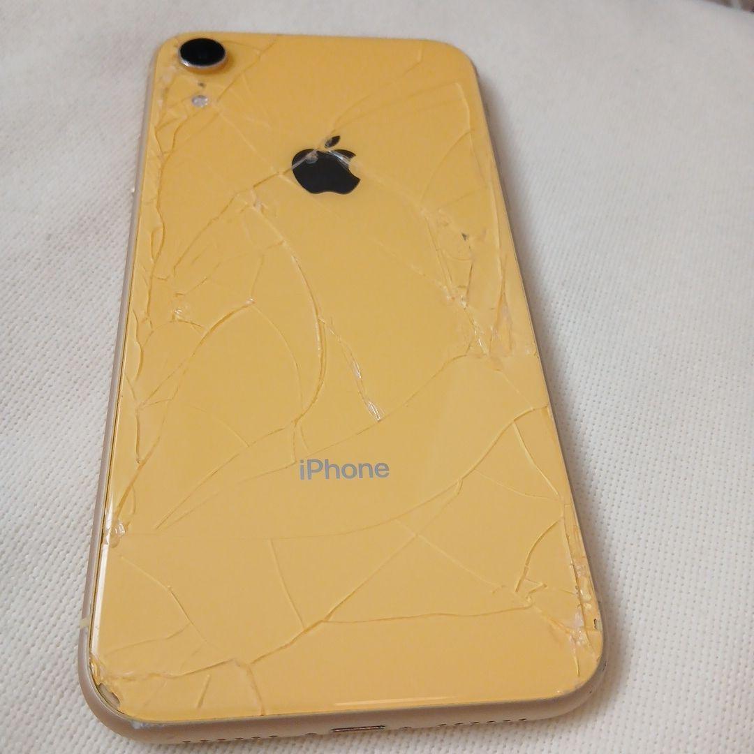 Apple iPhone XR イエロー ひび割れあり