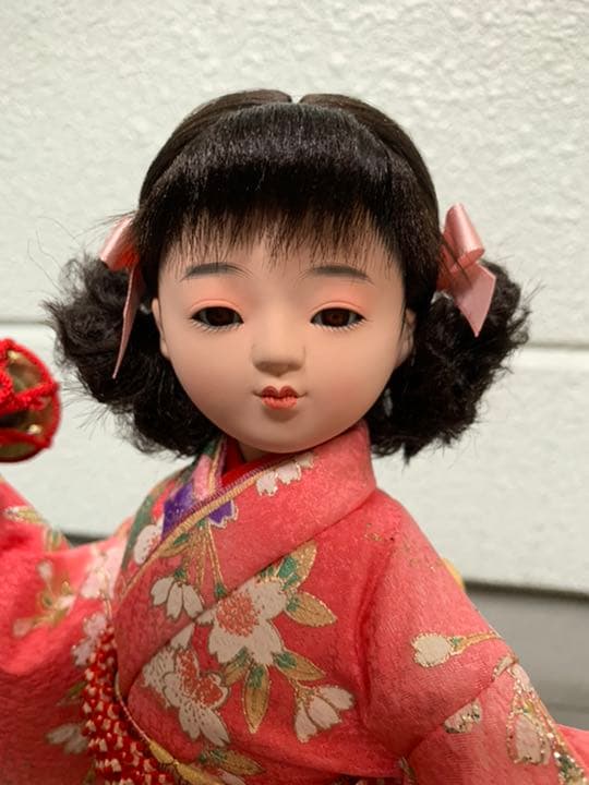 雛人形　金彩　さくら　嘉房作　ガラスケース入