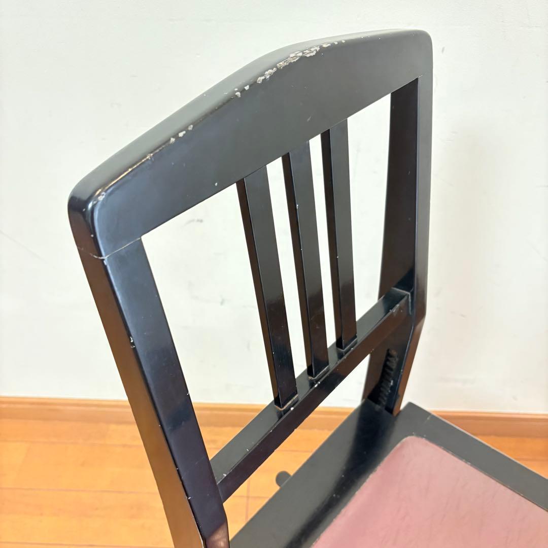 【動作良好・匿名配送】トムソン椅子 半艶塗装 アップライトピアノ