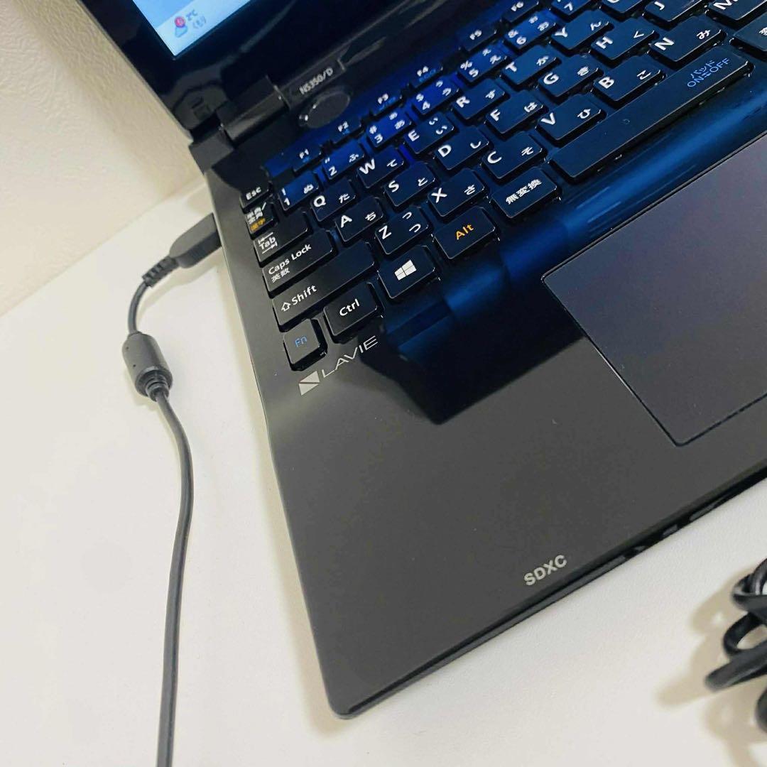 Y107 NECノートパソコンSSDメモリ8G高速WEBカメラWindows11