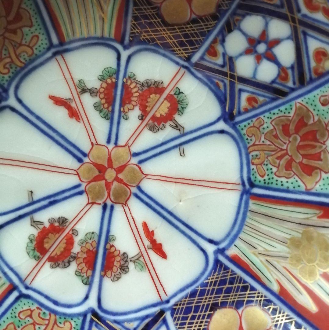 大聖寺伊万里　色絵　輪花　小皿　4客(甘手)