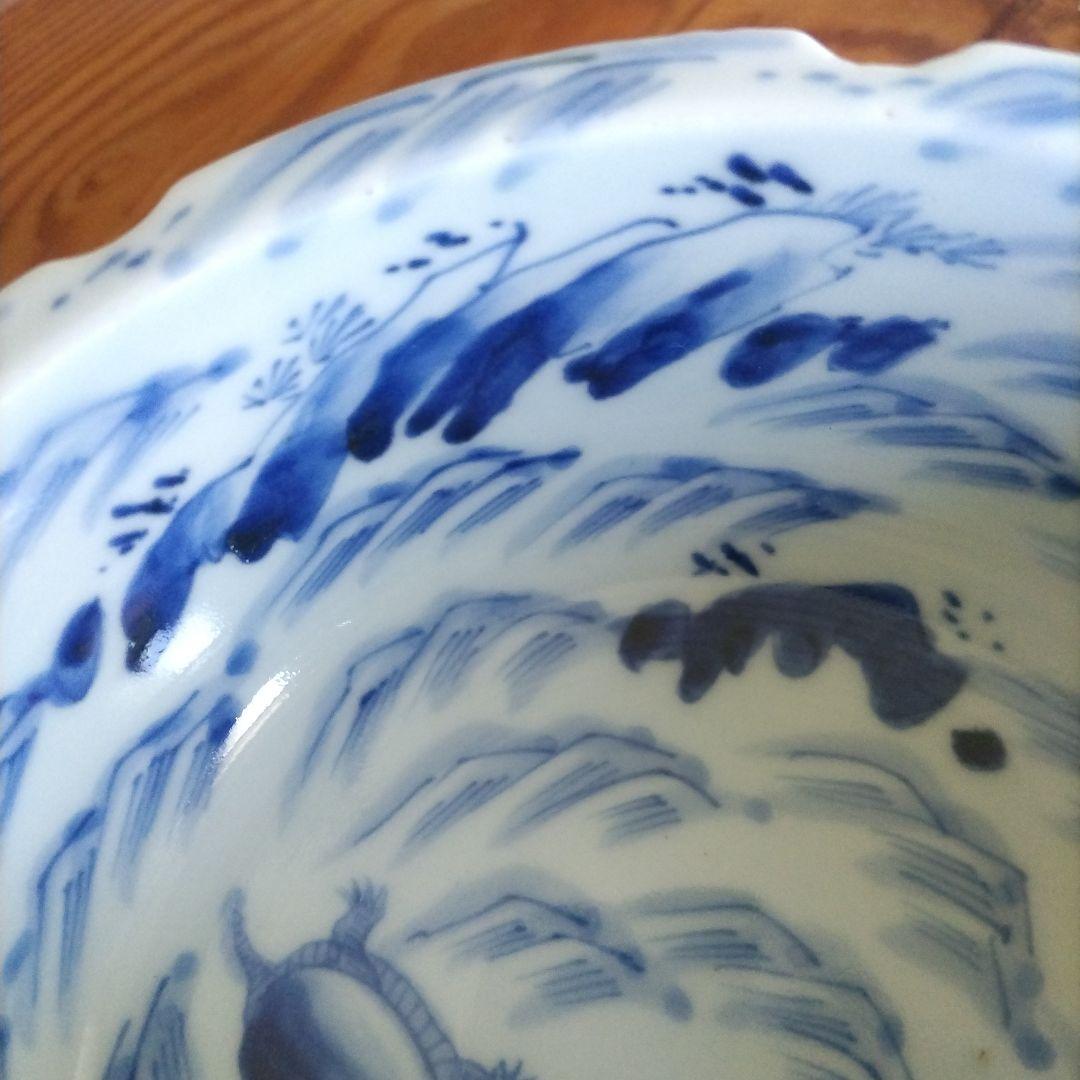 ★ 江戸期 亀 染付 鉢 古伊万里 アンティーク