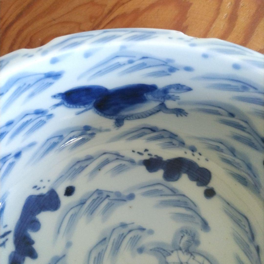 ★ 江戸期 亀 染付 鉢 古伊万里 アンティーク