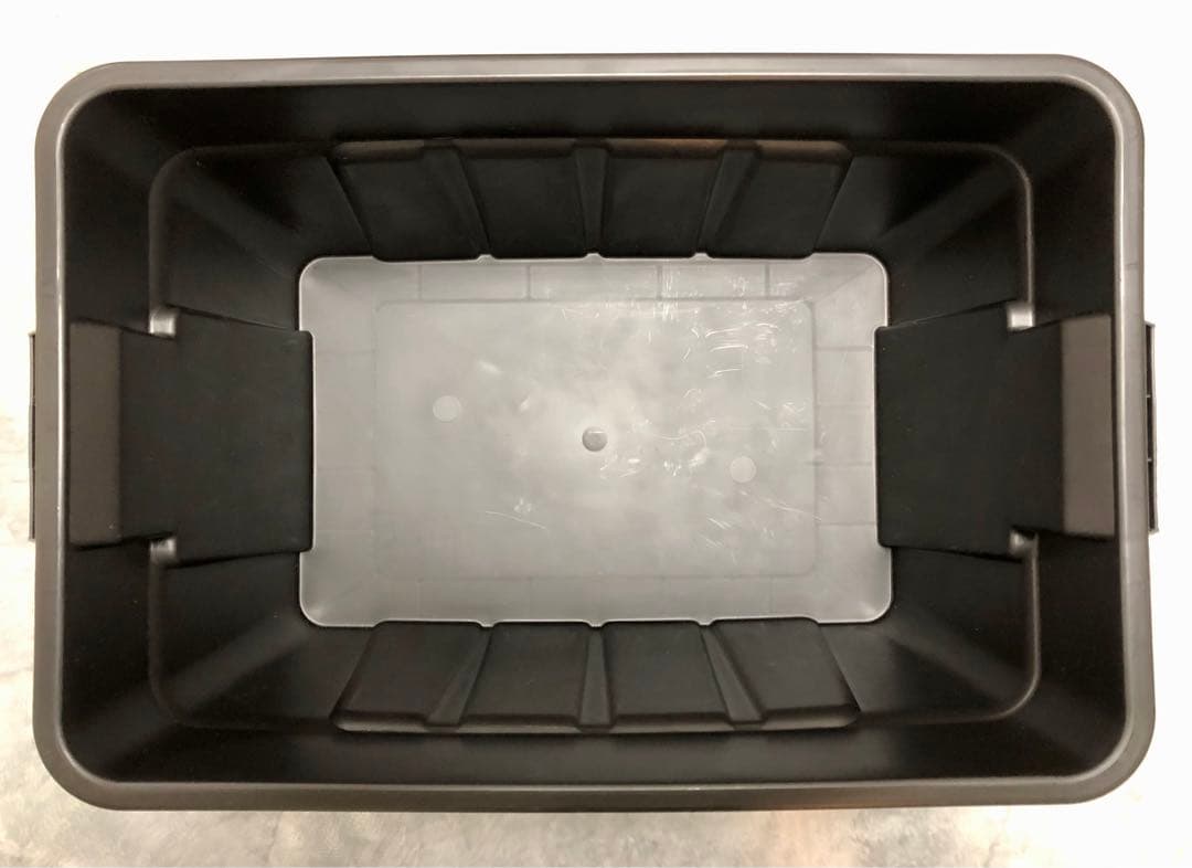 【THOR 】フタ付き コンテナ 75L ブラック　2個セット　旧ロゴ