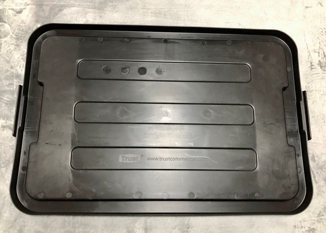 【THOR 】フタ付き コンテナ 75L ブラック　2個セット　旧ロゴ