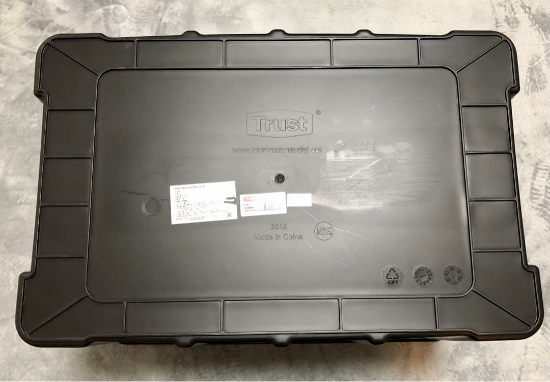 【THOR 】フタ付き コンテナ 75L ブラック　2個セット　旧ロゴ