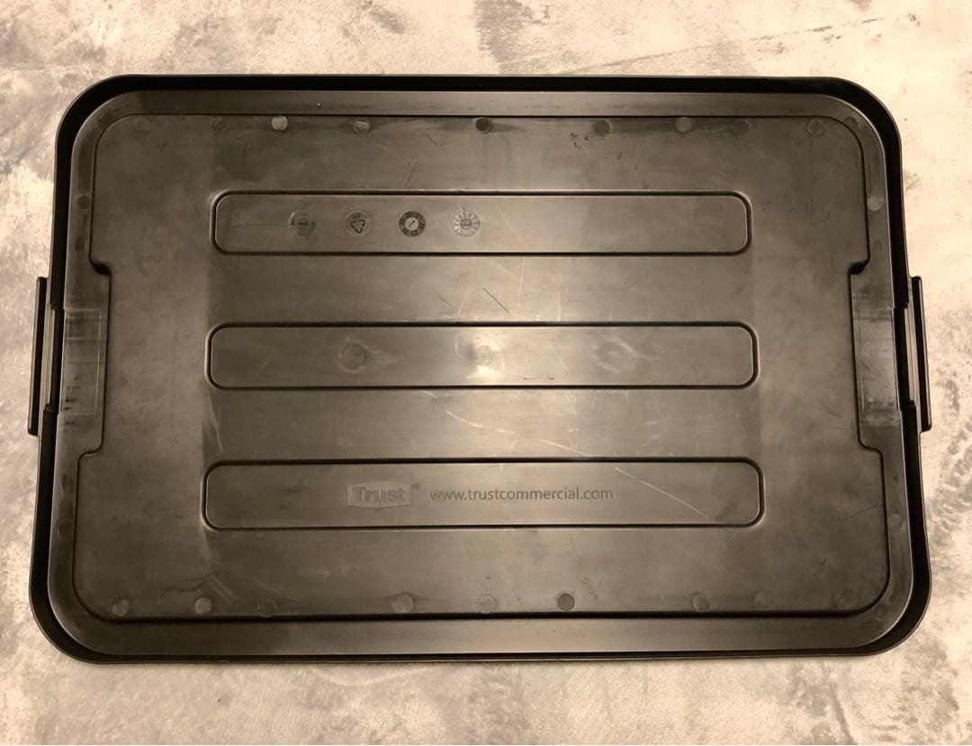 【THOR 】フタ付き コンテナ 75L ブラック　2個セット　旧ロゴ