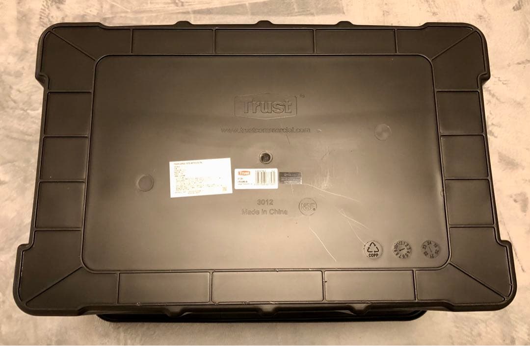 【THOR 】フタ付き コンテナ 75L ブラック　2個セット　旧ロゴ