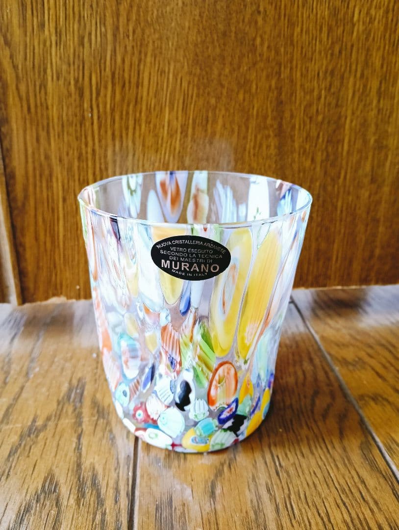 ムラーノガラス ミルフィオリ グラス