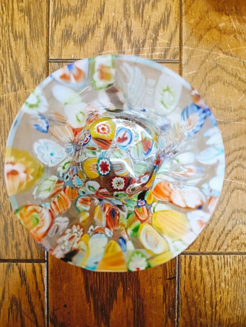 ムラーノガラス ミルフィオリ グラス