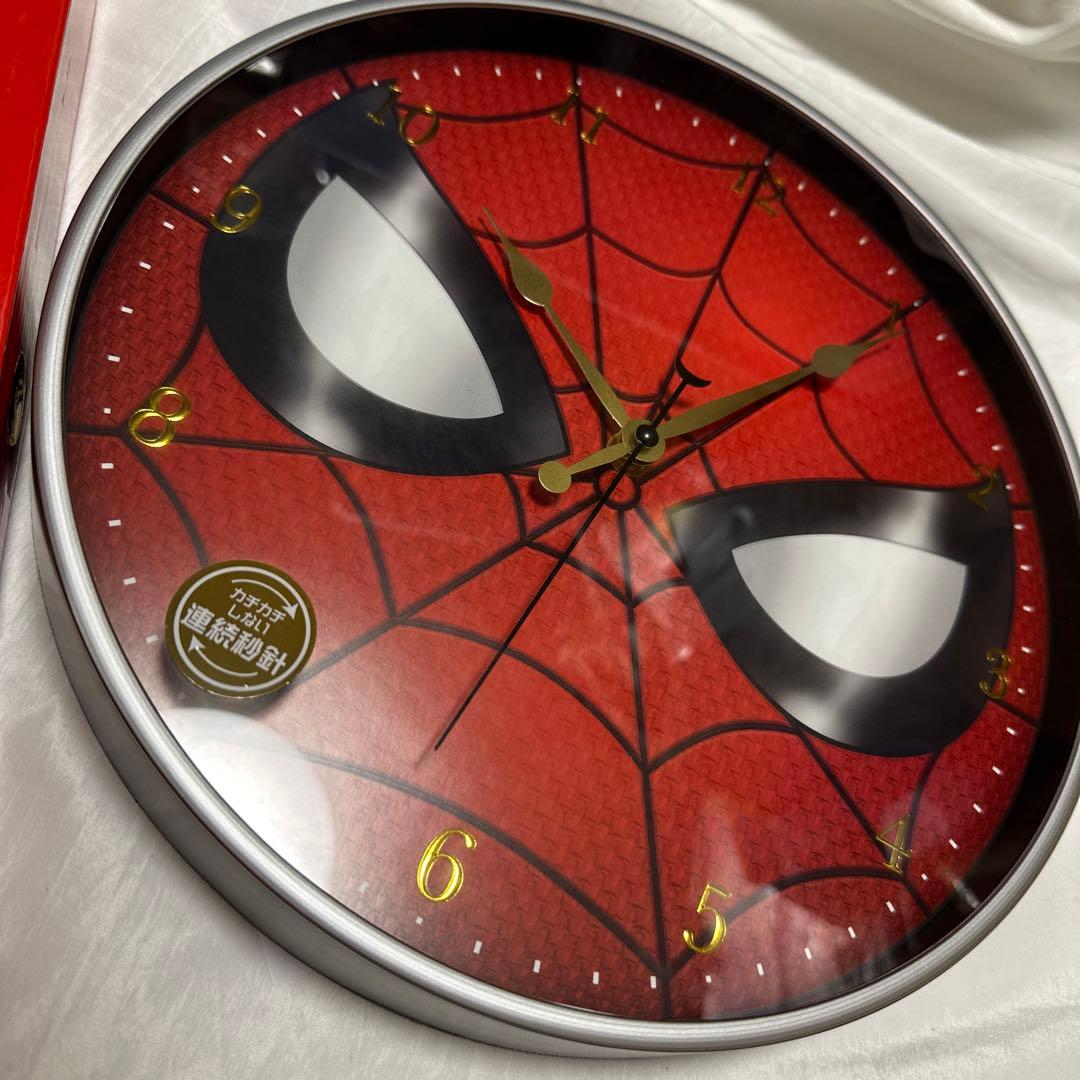 希少　廃盤　スパイダーマン　インデックスウォールクロック　marvel