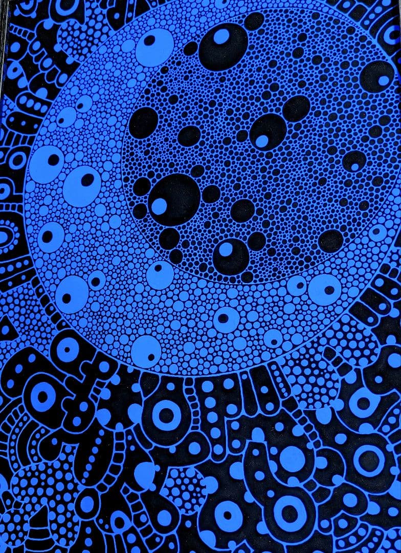 A3額付き　アート　オリジナルアート　絵画　原画　アクリル画　抽象画　インテリア