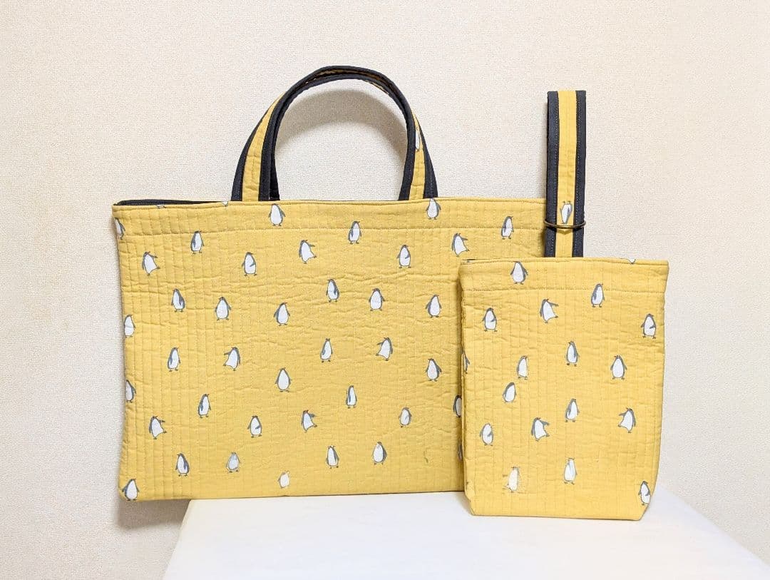 ☆入園セット/PY4☆ ラインキルト レッスンバッグ 上履き袋 お弁当 コップ袋