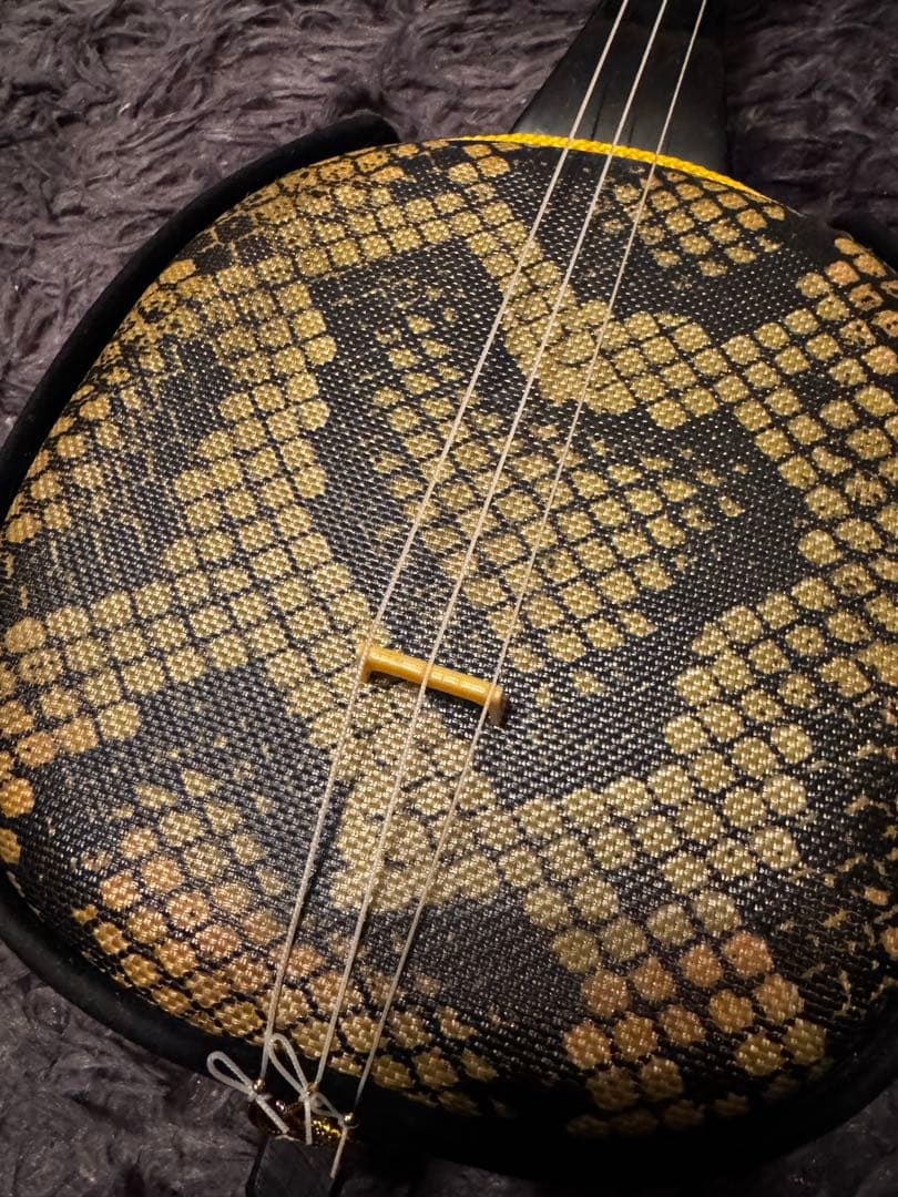 三線 蛇三線 人工皮 蛇柄