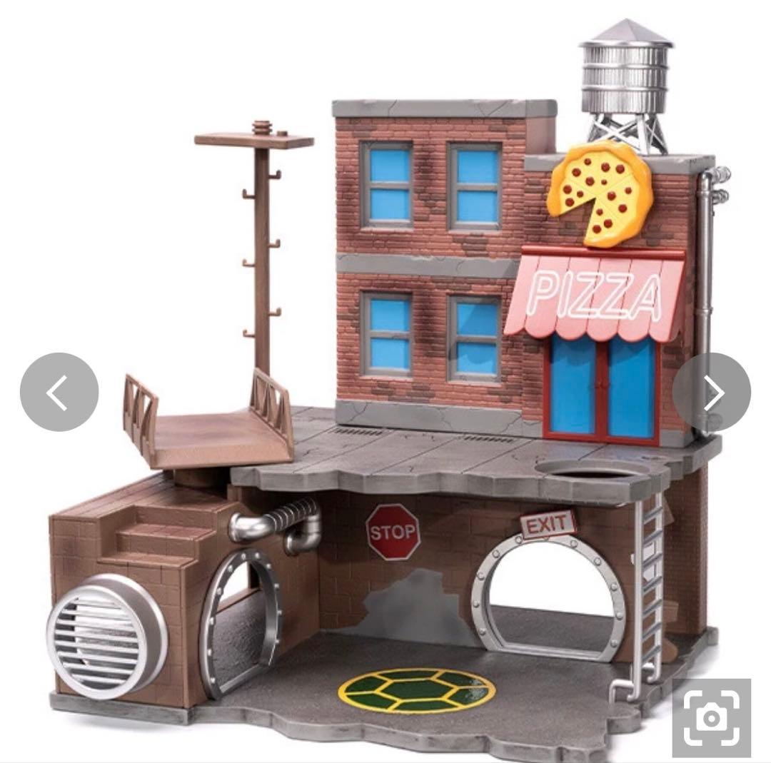 ミニカー TMNT TURTLE LAIR W/4 FIGURES + VEHICLE