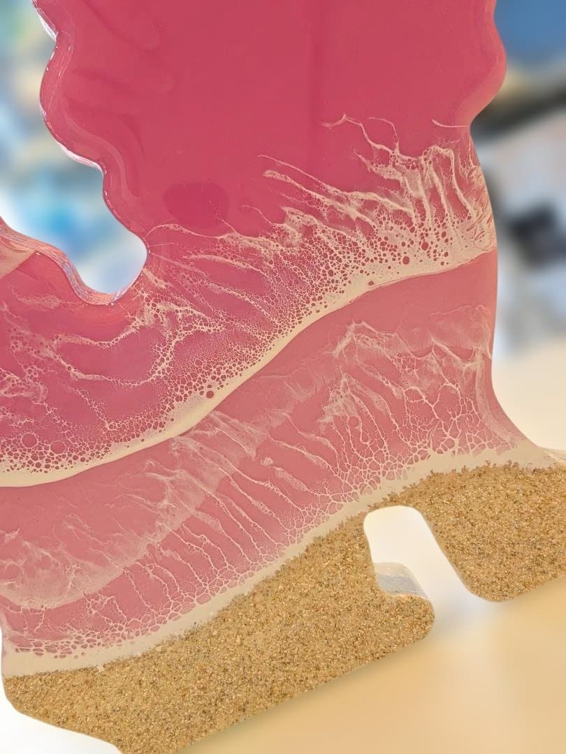 ⑨シーサーのオーシャンアート　沖縄　(メス)　レジンアート