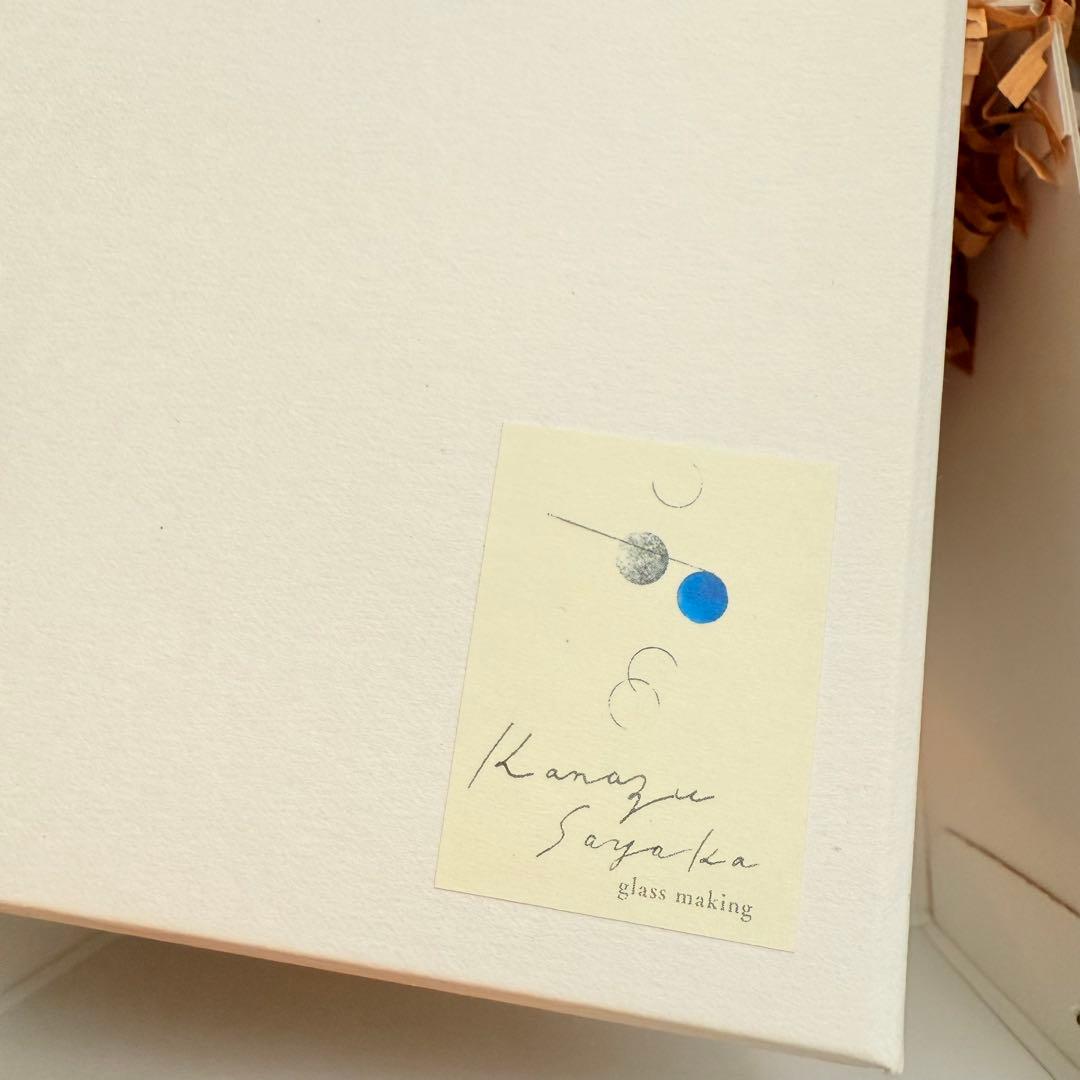 金津沙矢香　新品お雛様Kanazawa Sayaka ガラスオブジェ 2点セット