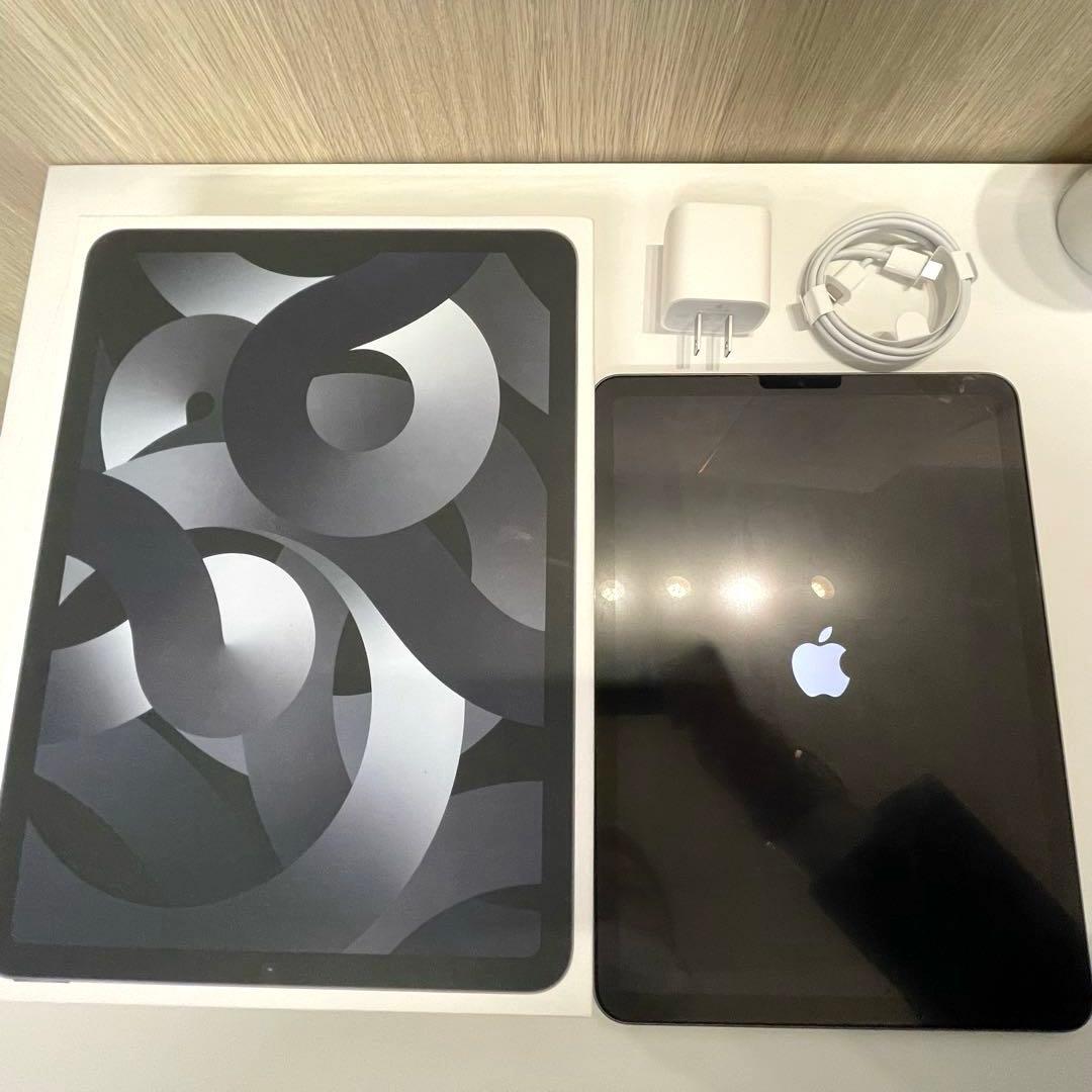 【F】iPad Air (第5世代) 10.9インチ スペースグレイ タブレット