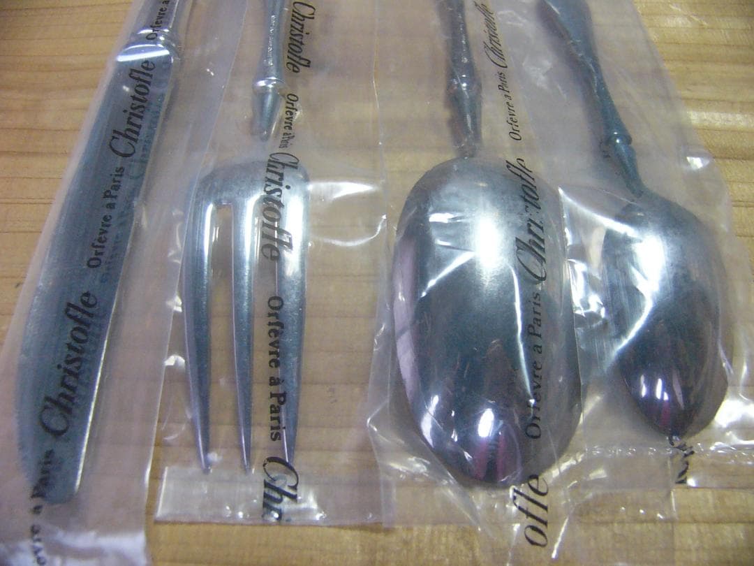 ラッキーウッド　未開封　４本セット　クリストフルの袋入り　銀メッキ