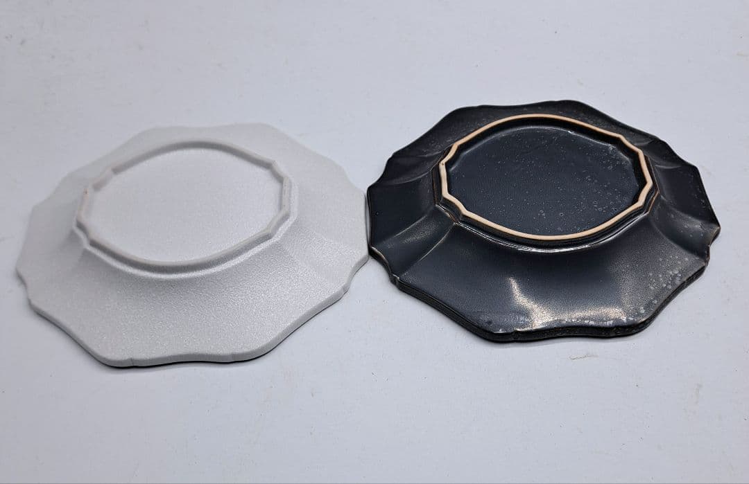 #美濃蔵☆最新作入荷☆渕プラチナ白吹22cmプレート&金結晶22cmプレート