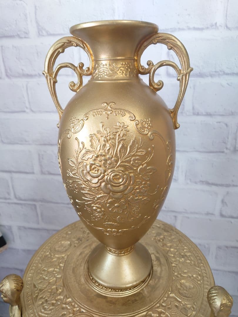 アンティーク　花台　花瓶付き