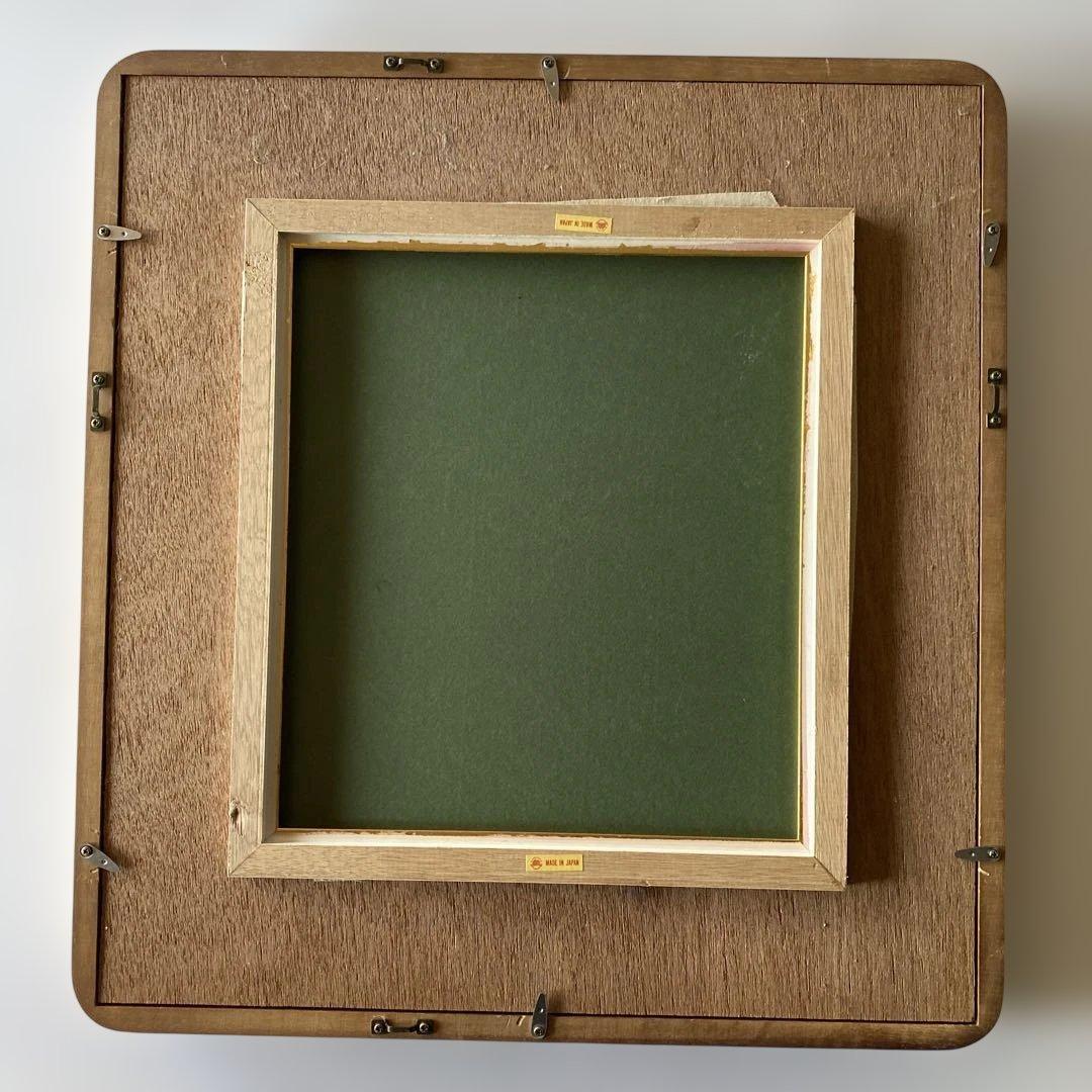 無垢材 アール曲線 額装 フレーム ジャパニーズモダン 北欧ヴィンテージ