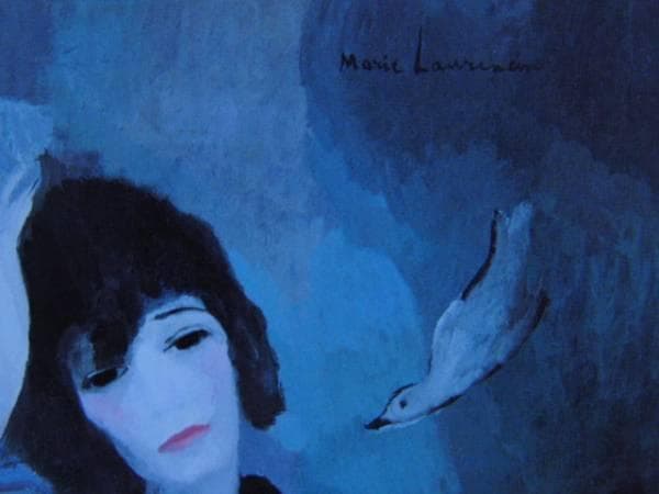 ローランサン、シャネルの肖像、希少な画集画、新品額装付