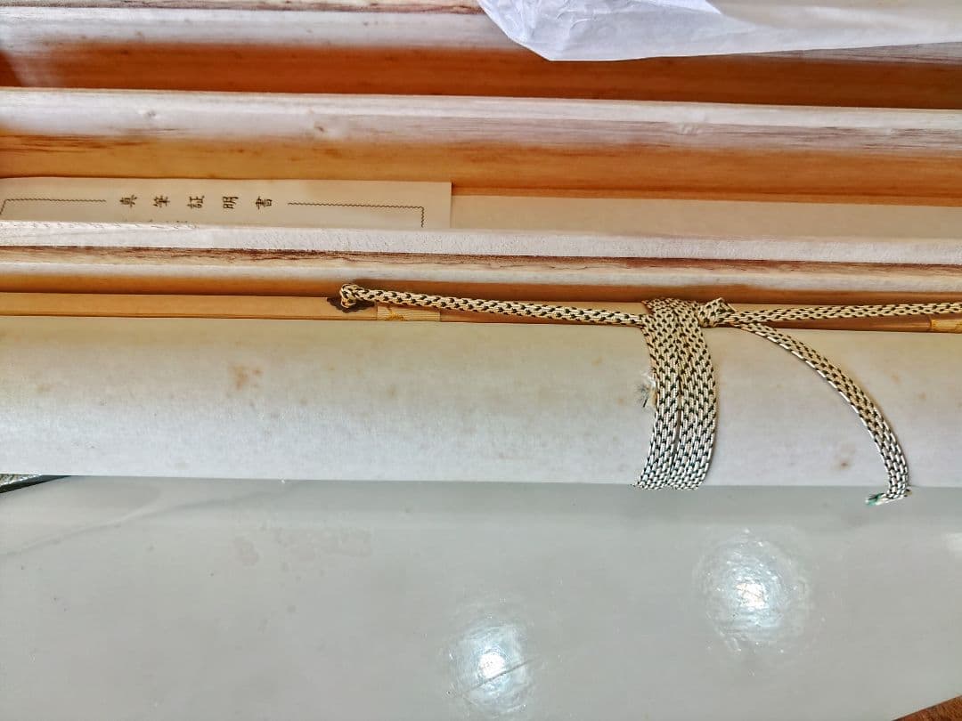 渡辺白鳳　六瓢に雀　真筆証明書付　桐箱付　かわいいスズメと瓢箪　掛け軸　美術品