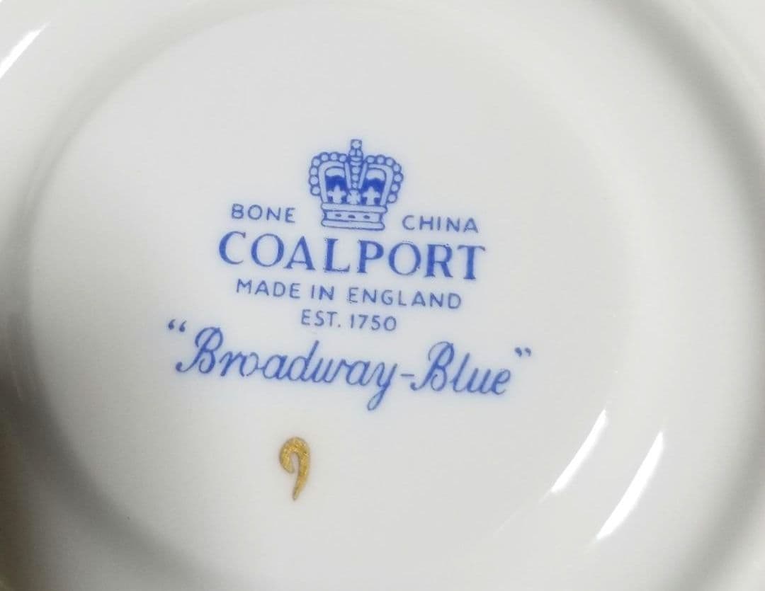 1940年代　コールポート『Broadway Blue』ティーセット