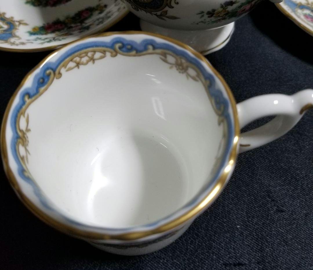 1940年代　コールポート『Broadway Blue』ティーセット