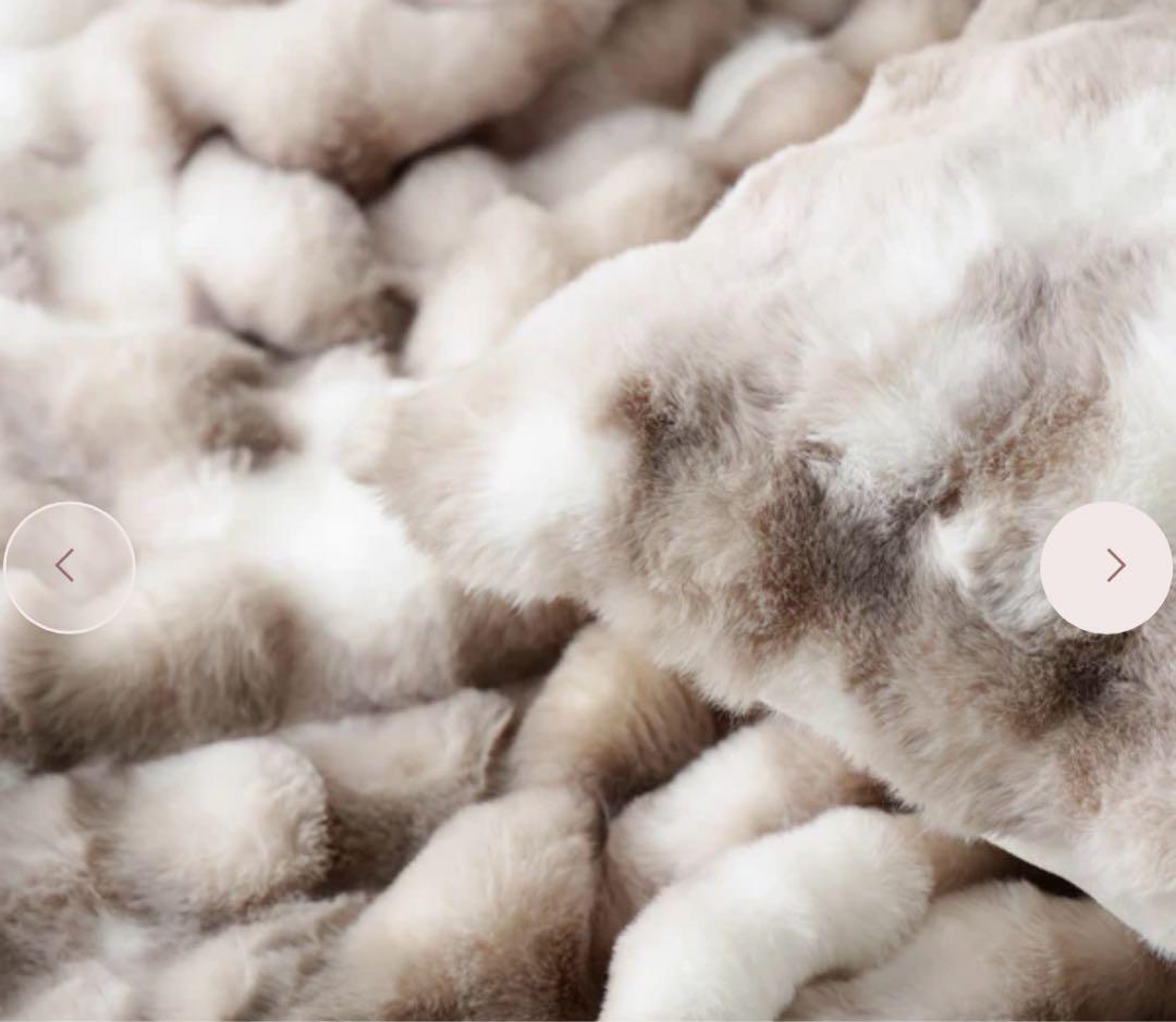 フランフラン WARMY ポコモコファー 掛け布団カバー シングル グレー