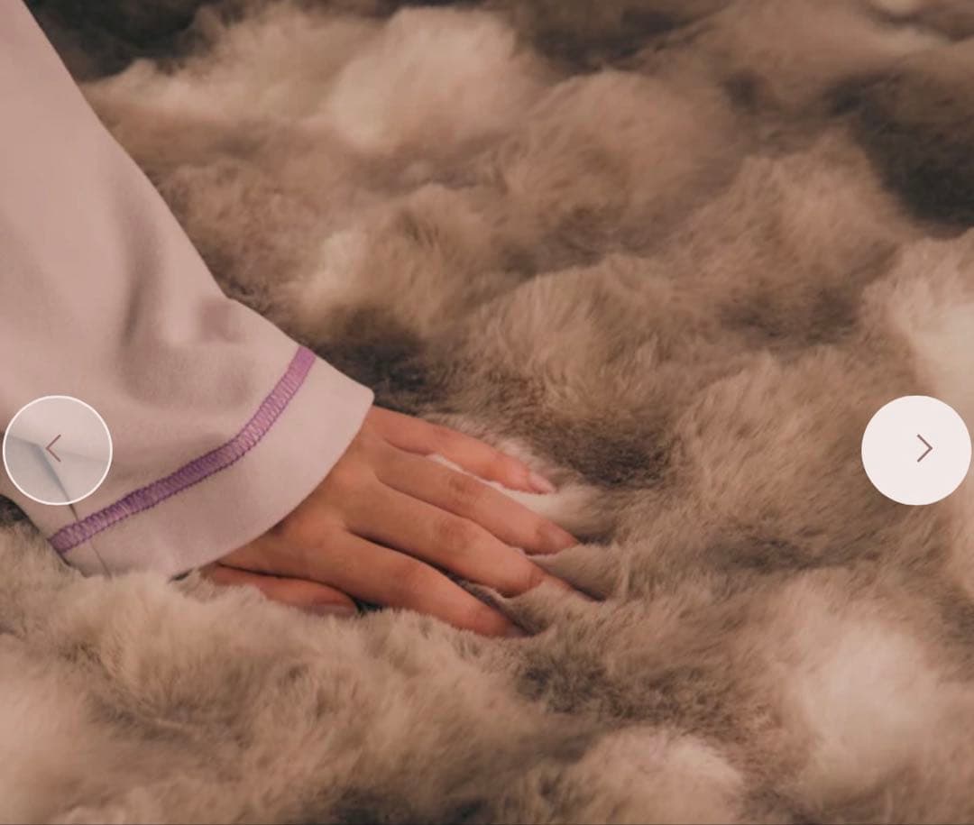 フランフラン WARMY ポコモコファー 掛け布団カバー シングル グレー