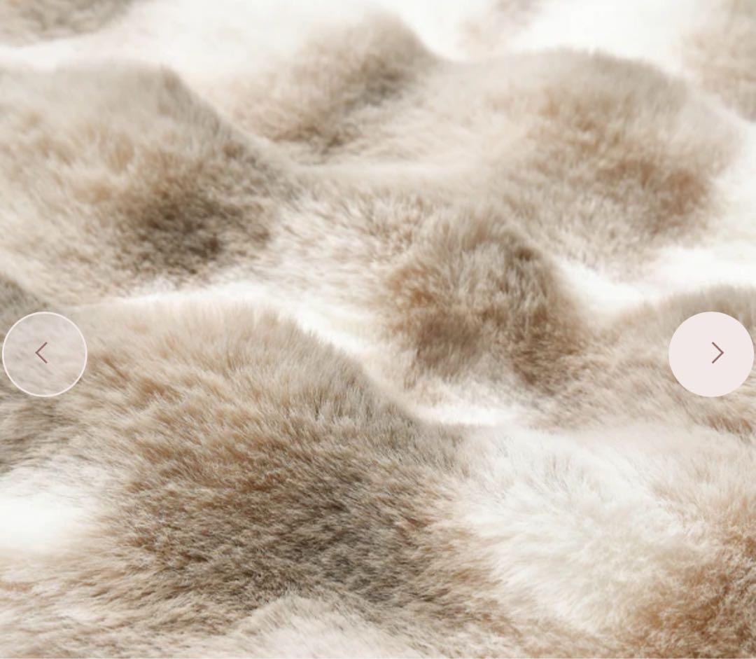 フランフラン WARMY ポコモコファー 掛け布団カバー シングル グレー