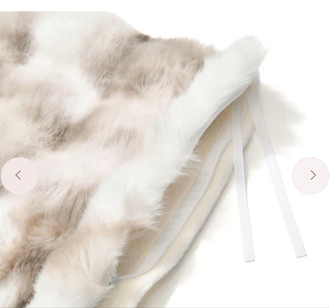 フランフラン WARMY ポコモコファー 掛け布団カバー シングル グレー