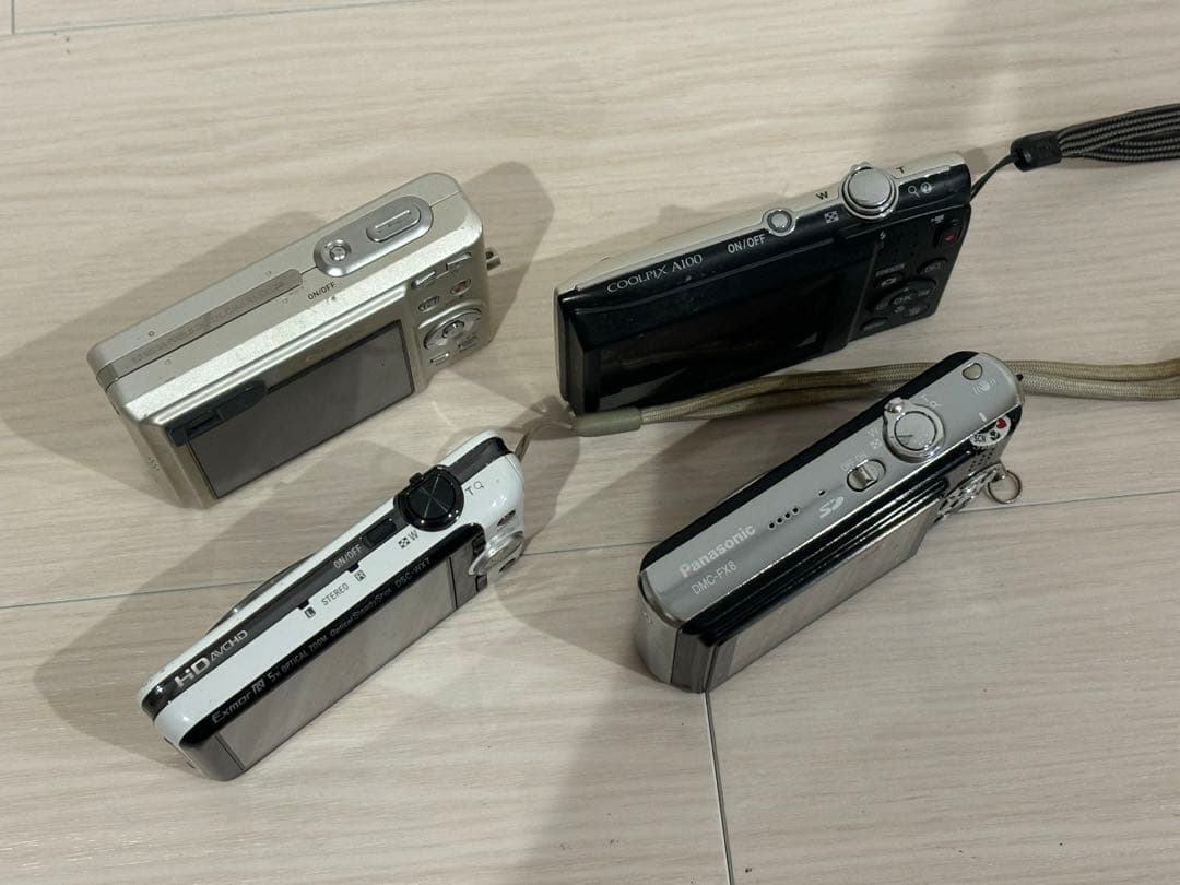 カメラまとめ売り4台、充電器2台